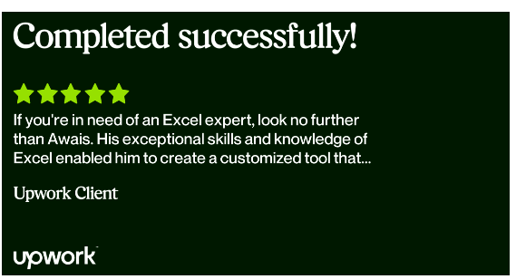 if you need excel expert hire aidatahouse testimonial